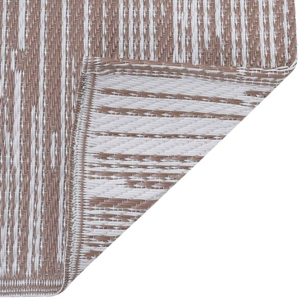 vidaXL Χαλί εξωτερικού χώρου ARAKIL καφέ 80x150 cm PP