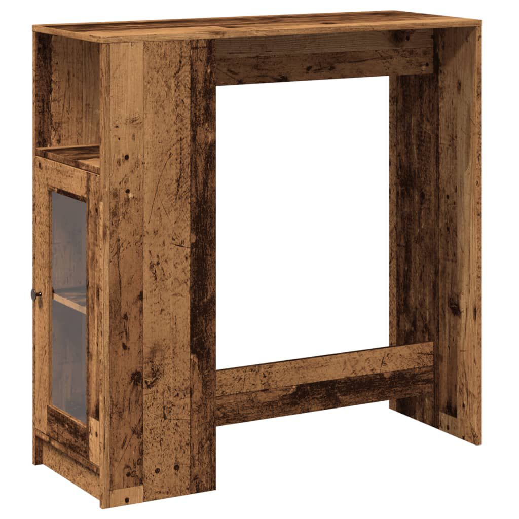 vidaXL Τραπέζι Μπαρ με Ράγες 101x40x103,5 εκ. Επεξεργ. Ξύλο