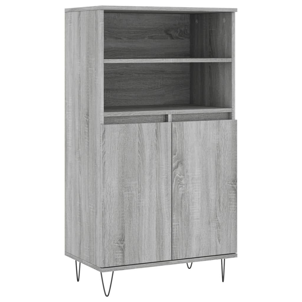 vidaXL Ντουλάπι Γκρι Sonoma 60 x 36 x 110 εκ. από Επεξεργασμένο Ξύλο