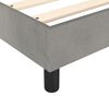 vidaXL Κρεβάτι Boxspring με Στρώμα Ανοιχτό Γκρι 200x200 εκ. Βελούδινο