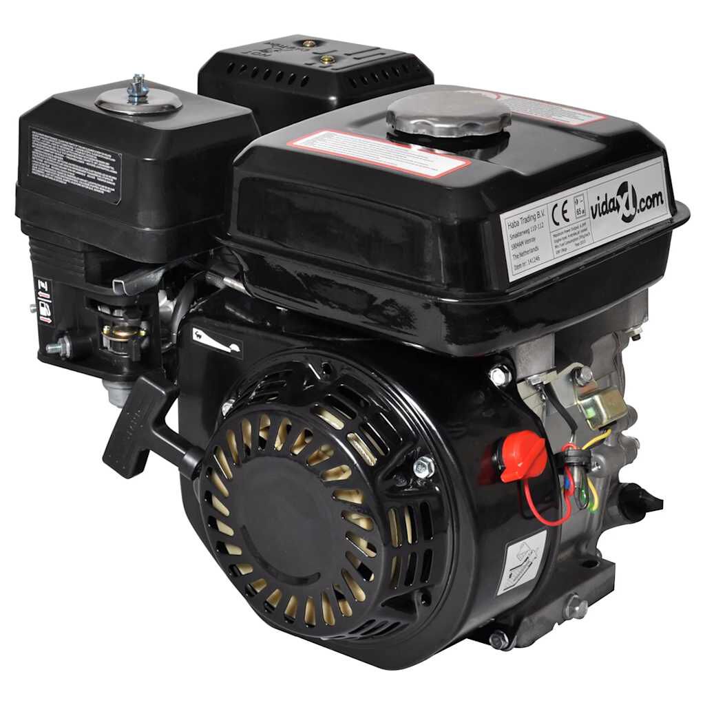 Βενζινοκινητήρας 6,5 HP 4,8 kW Μαύρος
