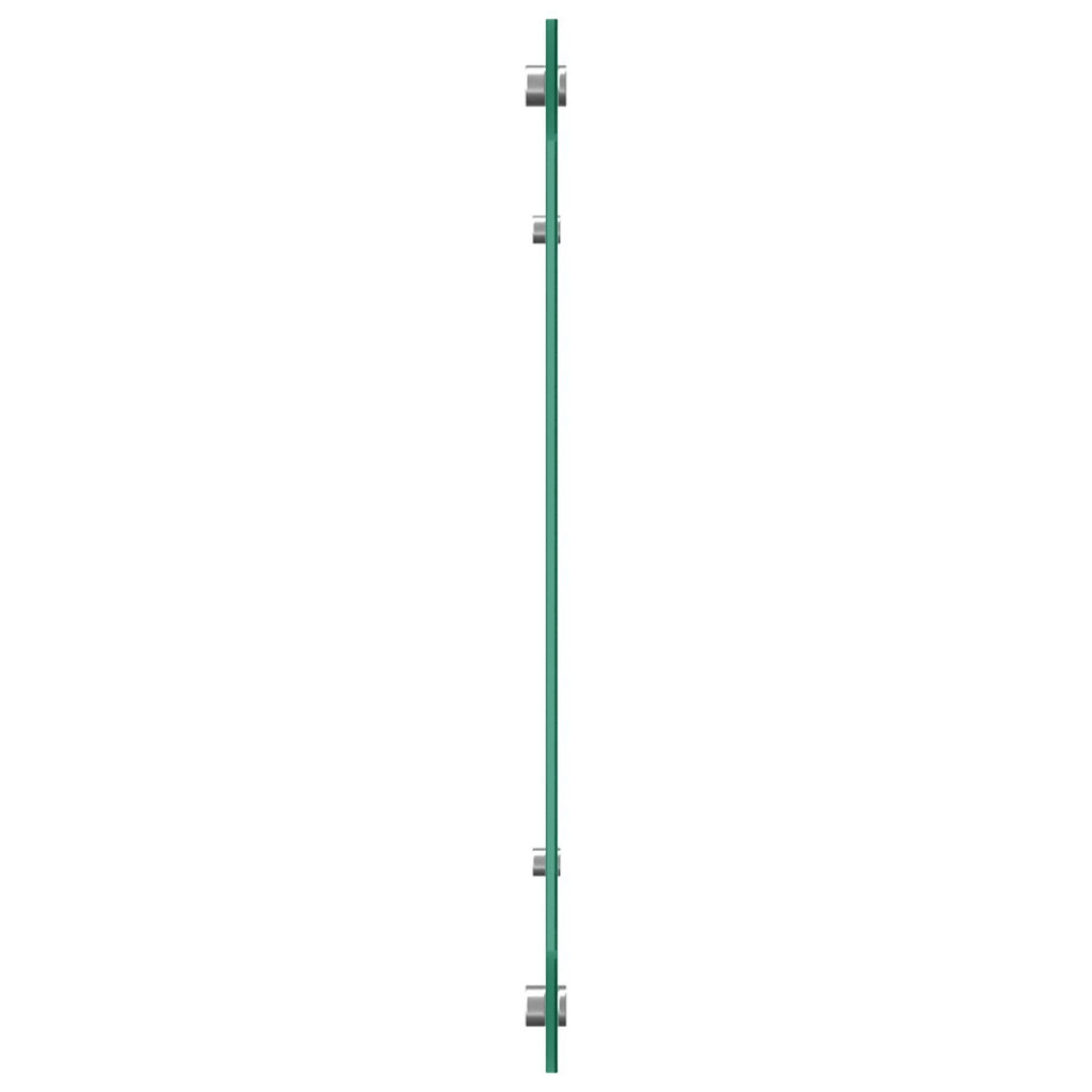 vidaXL Κουζίνα Πίσω τοίχος Σκούρο γκρι 110x50x0,6 εκ Γυαλί Tempered