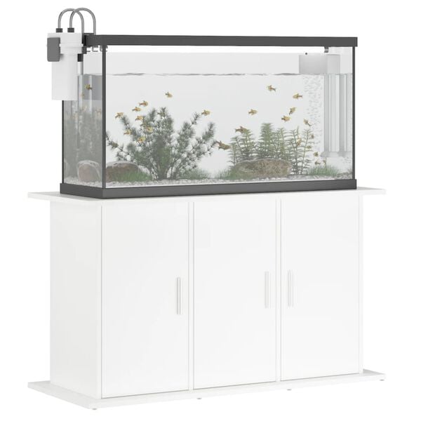 vidaXL Βάση Ενυδρείου Λευκή 101 x 41 x 58 εκ. από Επεξεργασμένο Ξύλο