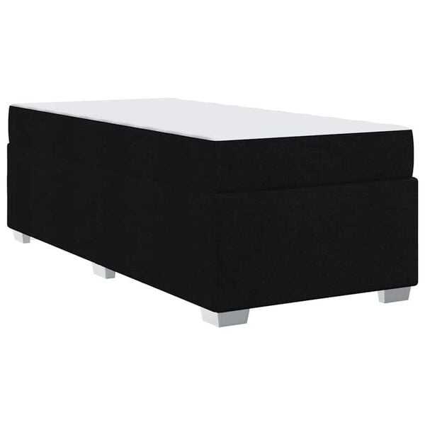 vidaXL Σκελετός Κρεβατιού Μαύρο 90 x 200 cm ύφασμα