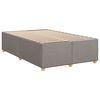 vidaXL Κρεβάτι Boxspring με Στρώμα Taupe 120x190 εκ. Υφασμάτινο