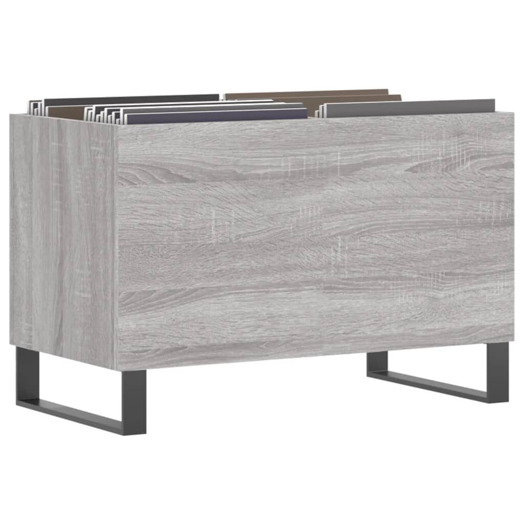vidaXL Δισκοθήκη Γκρι Sonoma 74,5 x 38 x 48 εκ. από Επεξεργασμένο Ξύλο