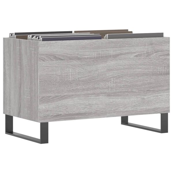 vidaXL Δισκοθήκη Γκρι Sonoma 74,5 x 38 x 48 εκ. από Επεξεργασμένο Ξύλο
