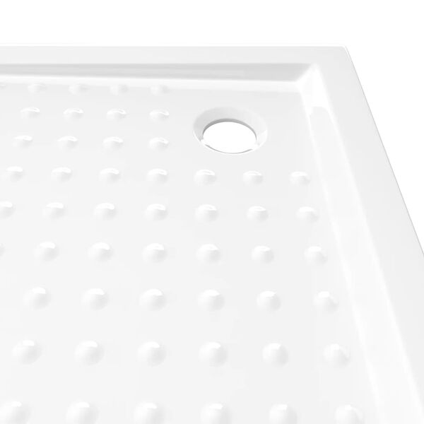vidaXL Βάση Ντουζιέρας με Σχέδιο Τάπας Λευκή 80 x 80 x 4 εκ. από ABS