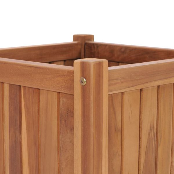 vidaXL Ζαρντινιέρα Υπερυψωμένη 40 x 40 x 40 εκ. από Μασίφ Ξύλο Teak