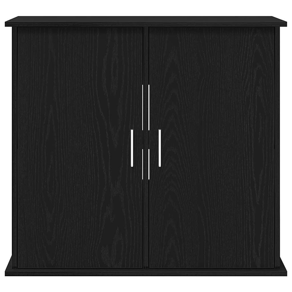 vidaXL Βάση Ενυδρείου Μαύρη Δρυς 81x36x73 εκ. από Επεξεργασμένο Ξύλο