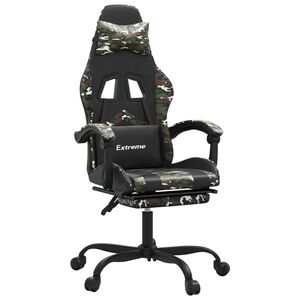 vidaXL &Kappa;&alpha;&rho;έ&kappa;&lambda;&alpha; Gaming &Mu;&alpha;&sigma;ά&zeta; &Upsilon;&pi;&omicron;&pi;ό&delta;&iota;&omicron; &Mu;&alpha;ύ&rho;&omicron;/&Pi;&alpha;&rho;&alpha;&lambda;&lambda;&alpha;&gamma;ή &Sigma;&upsilon;&nu;&theta;&epsilon;&tau;&iota;&kappa;ό &Delta;έ&rho;&mu;&alpha;
