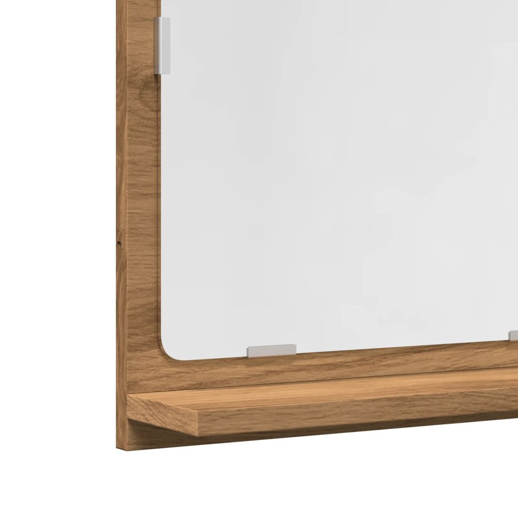 vidaXL Ντουλάπι καθρέφτη μπάνιου Artisan Oak Κατασκευασμένο ξύλο