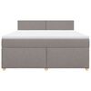 vidaXL &Kappa;&rho;&epsilon;&beta;ά&tau;&iota; Boxspring &mu;&epsilon; &Sigma;&tau;&rho;ώ&mu;&alpha; Taupe 180x200 &epsilon;&kappa;. &Upsilon;&phi;&alpha;&sigma;&mu;ά&tau;&iota;&nu;&omicron;