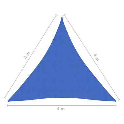vidaXL Πανί Σκίασης Μπλε 4 x 4 x 4 μ. 160 γρ./μ² από HDPE