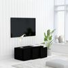 vidaXL Έπιπλο Τηλεόρασης Μαύρο 80 x 34 x 30 εκ. από Επεξ. Ξύλο
