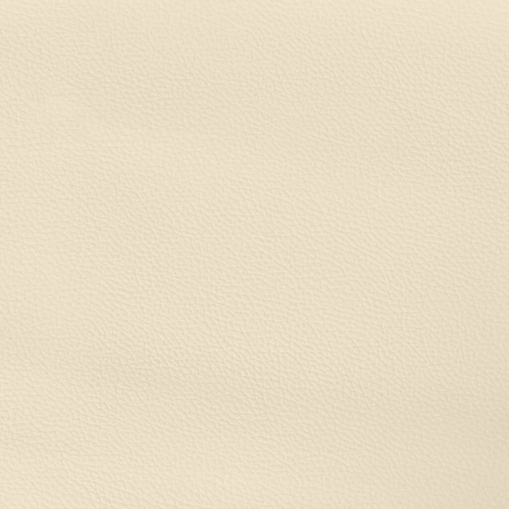 vidaXL Στρώμα με Pocket Springs Κρεμ 140x190x20 εκ. Συνθετικό Δέρμα