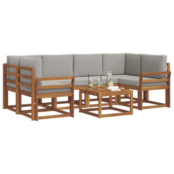 vidaXL &Sigma;&epsilon;&iota;&rho;ά &Kappa;&alpha;&nu;&alpha;&pi;έ &Epsilon;&xi;&omega;&tau;&epsilon;&rho;&iota;&kappa;&omicron;ύ 7 pcs &Phi;&upsilon;&sigma;&iota;&kappa;ό &kappa;&alpha;&iota; &Alpha;&nu;&omicron;&iota;&chi;&tau;ό &Gamma;&kappa;&rho;&iota;