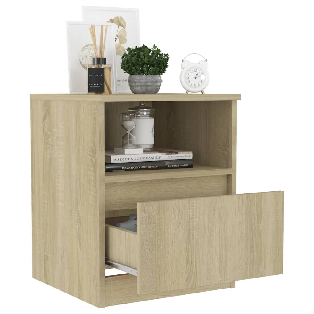 vidaXL Κομοδίνο Sonoma Δρυς 40 x 40 x 50 εκ. από Επεξ. Ξύλο