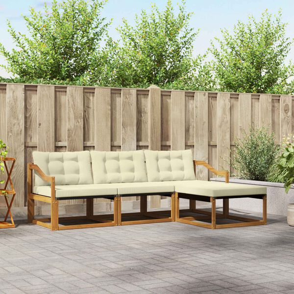 vidaXL &Sigma;&epsilon;&iota;&rho;ά &Kappa;&alpha;&nu;&alpha;&pi;έ &Epsilon;&xi;&omega;&tau;&epsilon;&rho;&iota;&kappa;&omicron;ύ &mu;&epsilon; &mu;&alpha;&xi;&iota;&lambda;ά&rho;&iota; 4 pcs &Phi;&upsilon;&sigma;&iota;&kappa;ό &kappa;&alpha;&iota; &Kappa;&rho;έ&mu;&alpha;