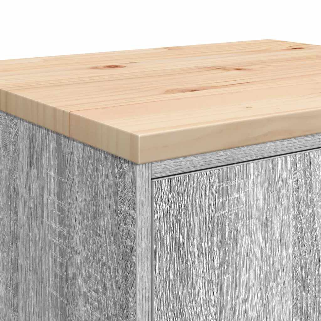 vidaXL ντουλάπι αποθήκευσης γκαράζ 60x51x85 εκ μασίφ ξύλο πεύκο