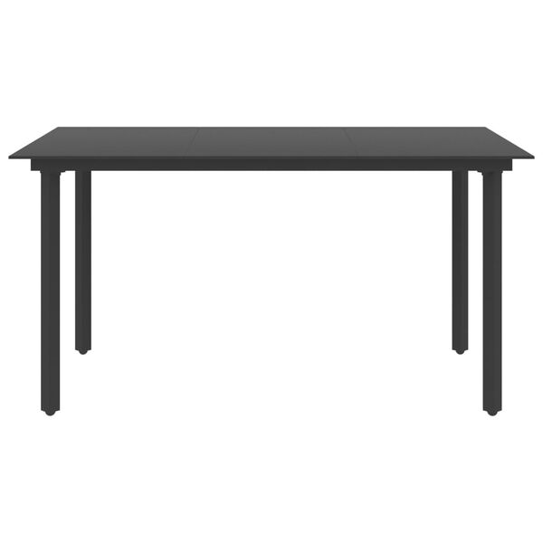 vidaXL &Sigma;&epsilon;&tau; &Tau;&rho;&alpha;&pi;&epsilon;&zeta;&alpha;&rho;ί&alpha;&sigmaf; &Kappa;ή&pi;&omicron;&upsilon; 5 &tau;&epsilon;&mu;. &Mu;&alpha;ύ&rho;&omicron; &alpha;&pi;ό &Rho;&alpha;&tau;ά&nu; PVC