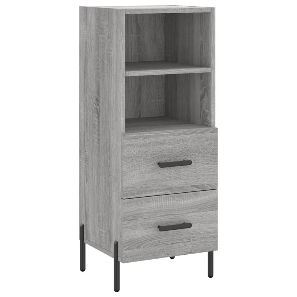 vidaXL Ντουλάπι Γκρι Sonoma 34,5x34x90 εκ. από Επεξεργασμένο Ξύλο