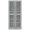 vidaXL Βιτρίνα Γκρι Sonoma 82,5x30,5x185 εκ. από Επεξεργασμένο Ξύλο