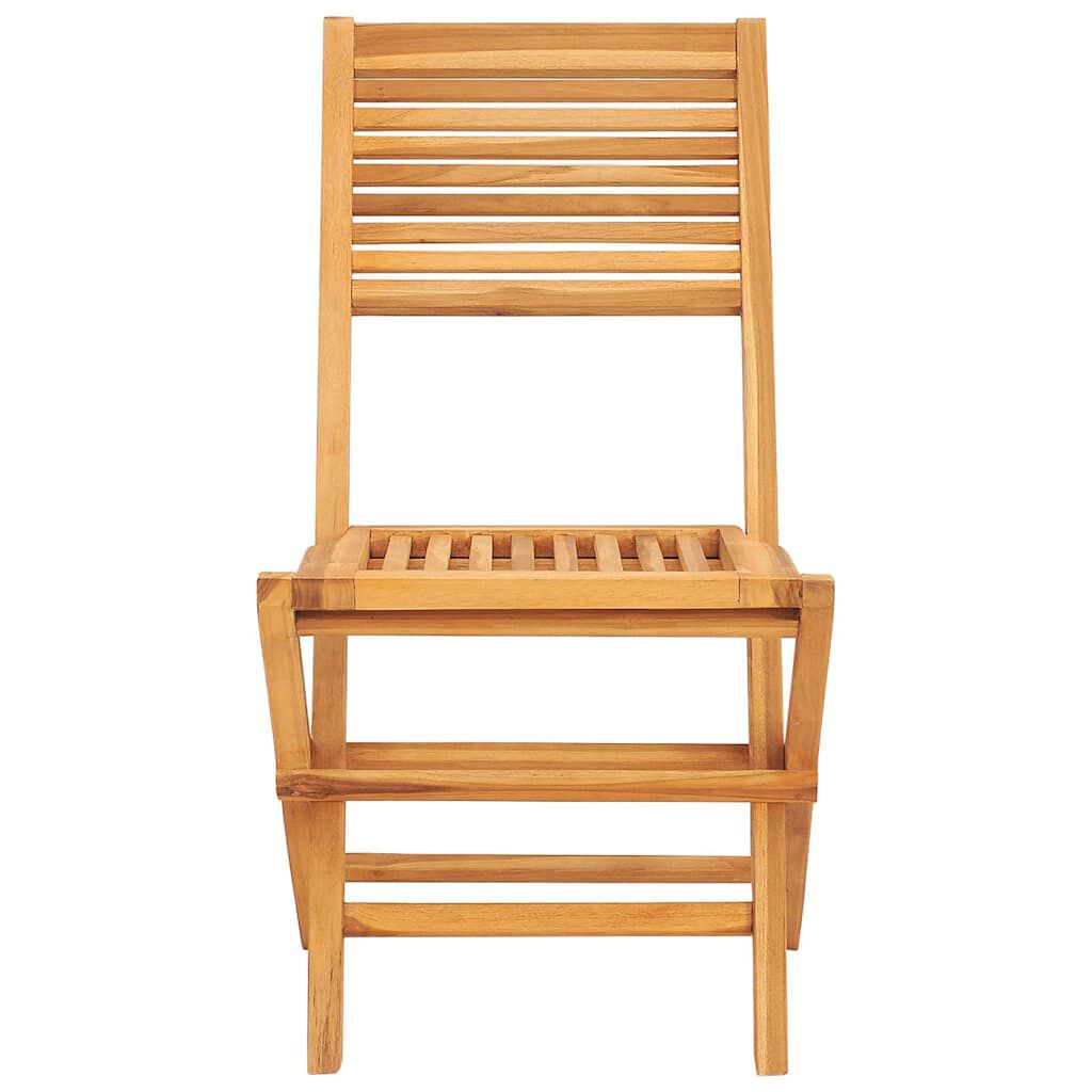 vidaXL Καρέκλες Κήπου Πτυσσόμενες 2 τεμ. 47x62x90 εκ. Μασίφ Ξύλο Teak