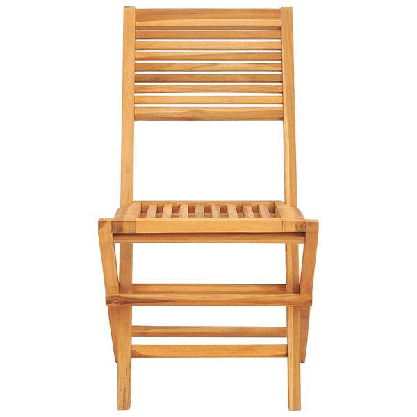 vidaXL Καρέκλες Κήπου Πτυσσόμενες 2 τεμ. 47x62x90 εκ. Μασίφ Ξύλο Teak