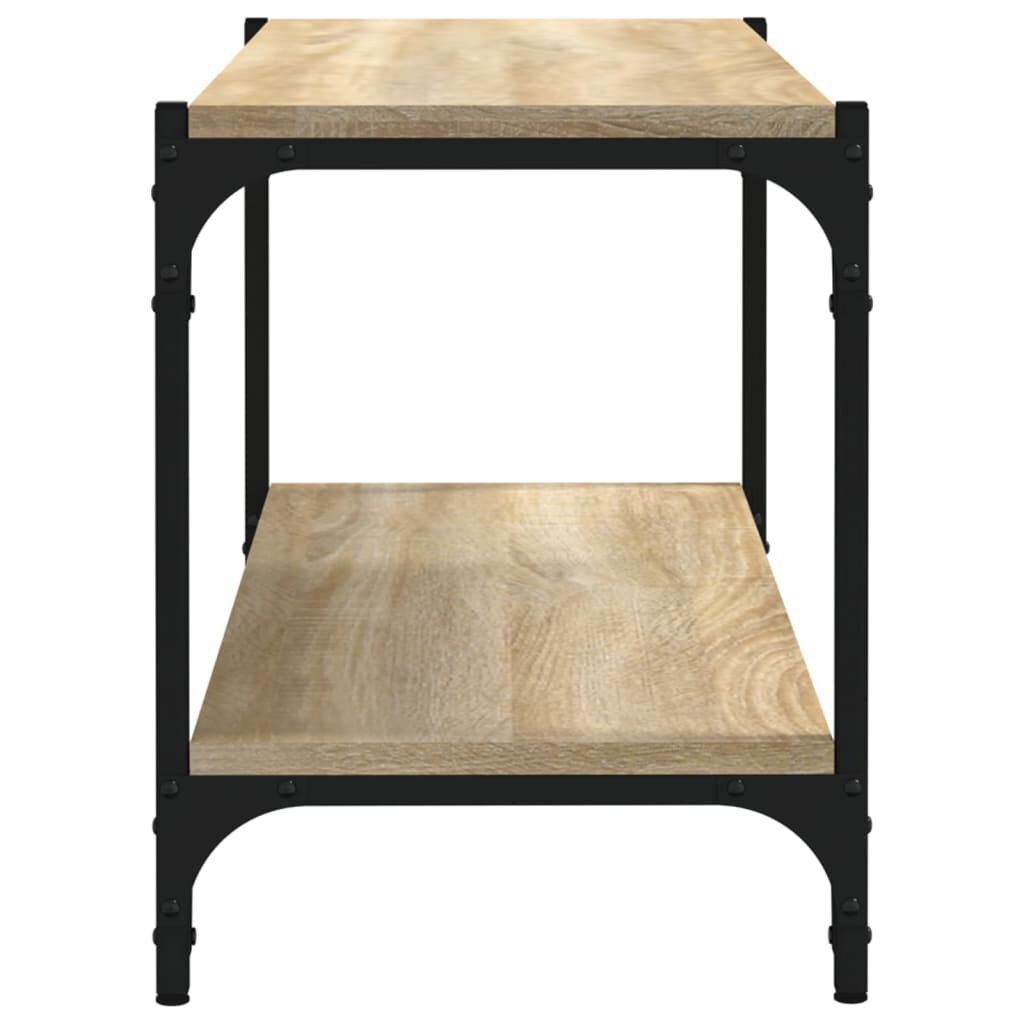 vidaXL Έπιπλο Τηλεόρασης Sonoma Δρυς 80x33x41 εκ. Επεξ. Ξύλο & Ατσάλι