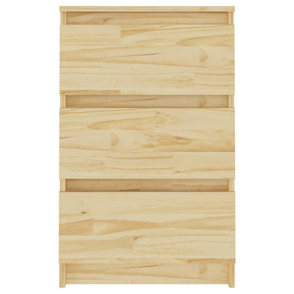 vidaXL Κομοδίνο 40 x 29,5 x 64 εκ. από Μασίφ Ξύλο Πεύκου