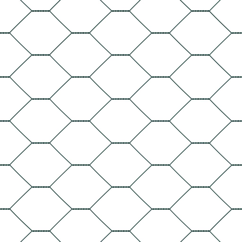 Περίφραξη Hexagon vidaXL Πράσινη 1.4x100 μ Ατσάλι