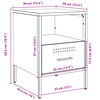 vidaXL Κομοδίνα 2 τεμ. Μουσταρδί 36x39x50,5 εκ. από Χάλυβα