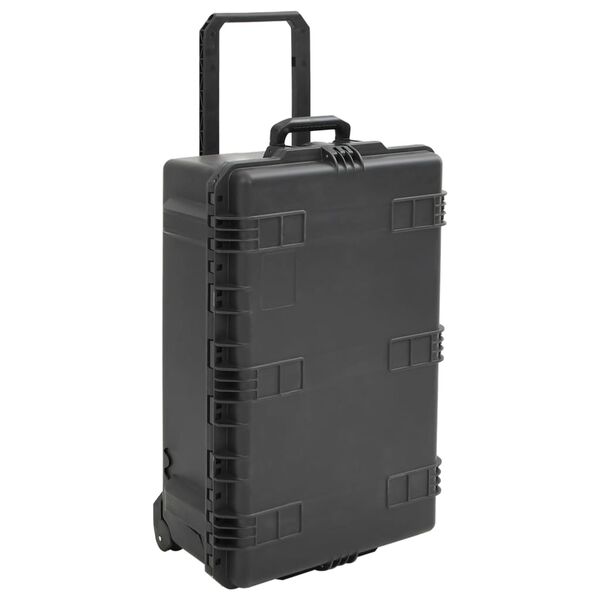 vidaXL Θήκη Πτήσης Φορητή Μαύρη 79,5x51,5x30,5 εκ. από Πολυπροπυλένιο