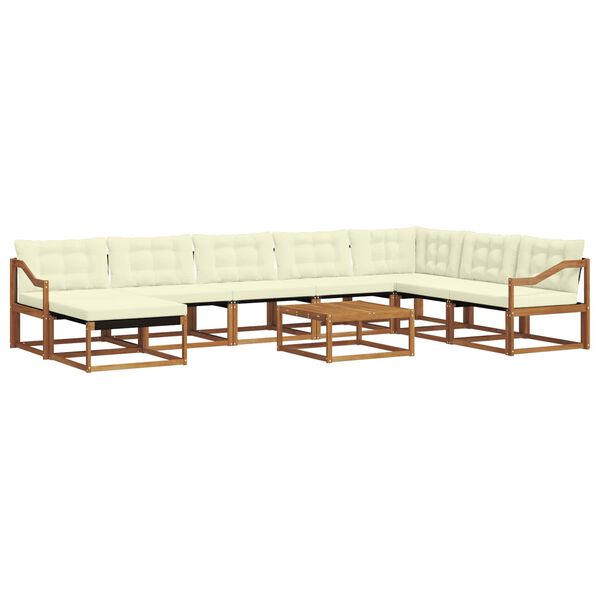 vidaXL &Sigma;&epsilon;&iota;&rho;ά &Kappa;&alpha;&nu;&alpha;&pi;έ &Epsilon;&xi;&omega;&tau;&epsilon;&rho;&iota;&kappa;&omicron;ύ &mu;&epsilon; &mu;&alpha;&xi;&iota;&lambda;ά&rho;&iota; 9 pcs &Phi;&upsilon;&sigma;&iota;&kappa;ό &kappa;&alpha;&iota; &Kappa;&rho;έ&mu;&alpha;