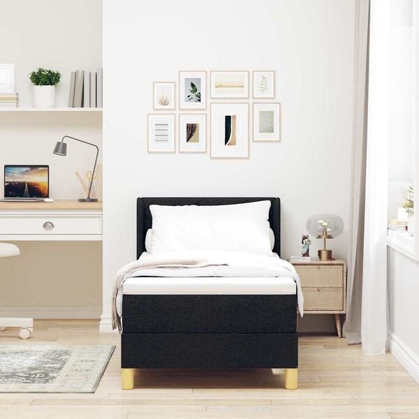 vidaXL &Kappa;&rho;&epsilon;&beta;ά&tau;&iota; &mu;&epsilon; &epsilon;&lambda;&alpha;&tau;ή&rho;&iota;&alpha; &Mu;&alpha;ύ&rho;&omicron; 200 x 80 &epsilon;&kappa;&alpha;&tau;&omicron;&sigma;&tau;ά &Pi;&omicron;&lambda;&upsilon;&epsilon;&sigma;&tau;έ&rho;&alpha;&sigmaf;