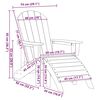 vidaXL Έπιπλα Χαλάρωσης Κήπου 2 pcs Μαύρο 74 x 82 x 90cm Πλαστικό