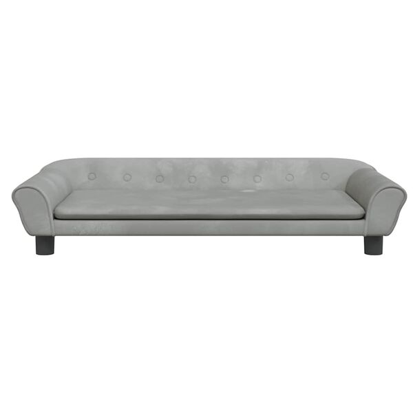 vidaXL Κρεβάτι Σκύλου Ανοιχτό Γκρι 100 x 50 x 21 εκ. Βελούδινο