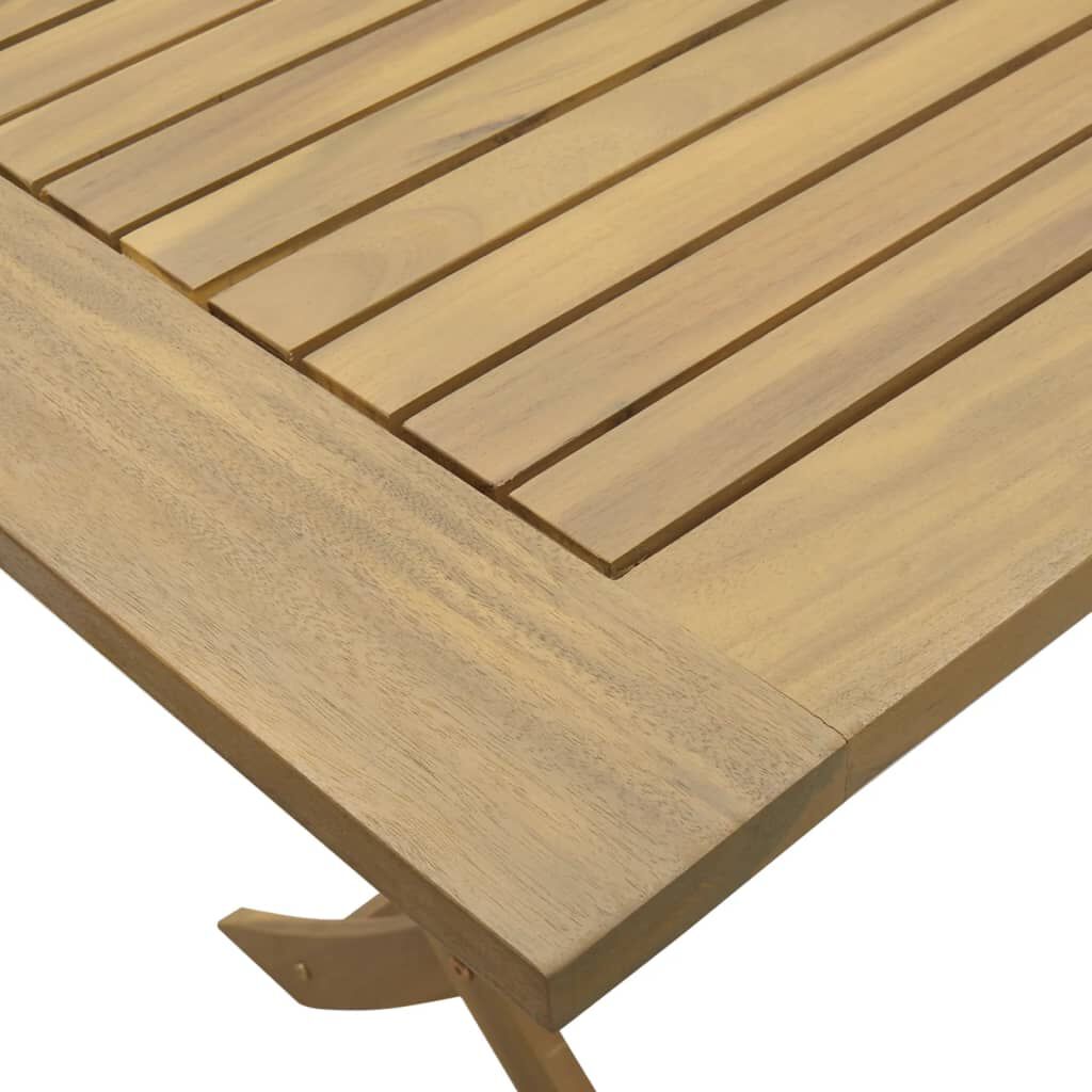 vidaXL Τραπέζι Κήπου Πτυσσόμενο 120x70x75 εκ. Μασίφ Ξύλο Ακακίας
