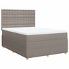 vidaXL &Kappa;&rho;&epsilon;&beta;ά&tau;&iota; Boxspring &mu;&epsilon; &Sigma;&tau;&rho;ώ&mu;&alpha; Taupe 140x190 &epsilon;&kappa;. &Upsilon;&phi;&alpha;&sigma;&mu;ά&tau;&iota;&nu;&omicron;