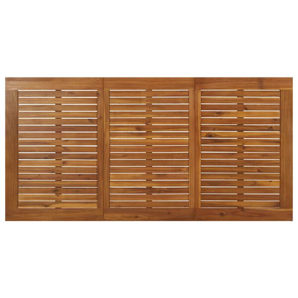 vidaXL Τραπέζι Κήπου Με Πόδια Φουρκέτα 160x80x75 εκ. Μασίφ Ακακία
