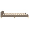 vidaXL Σκελετός Κρεβατιού Χωρίς Στρώμα Taupe 140x200 εκ. Υφασμάτινο