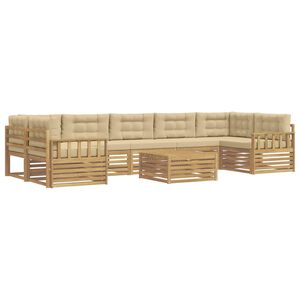vidaXL &Sigma;&epsilon;&iota;&rho;ά &Kappa;&alpha;&nu;&alpha;&pi;έ &Epsilon;&xi;&omega;&tau;&epsilon;&rho;&iota;&kappa;&omicron;ύ 8 pcs &Lambda;&epsilon;&upsilon;&kappa;ό &kappa;&alpha;&iota; &Mu;&pi;&epsilon;&zeta;