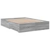 vidaXL Πλαίσιο Κρεβατιού με συρτάρια Γκρι sonoma 120x190εκ. Επεξ. Ξύλο