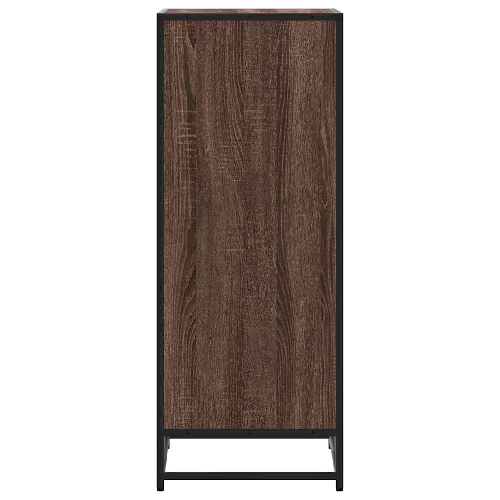 vidaXL Ράφι παπουτσιών καφέ δρυς 48x38x97,5 cm Κατασκευασμένο ξύλο