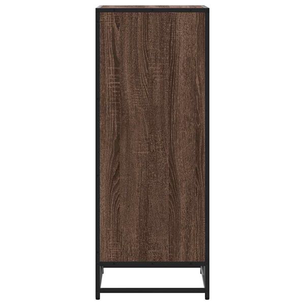 vidaXL Ράφι παπουτσιών καφέ δρυς 48x38x97,5 cm Κατασκευασμένο ξύλο