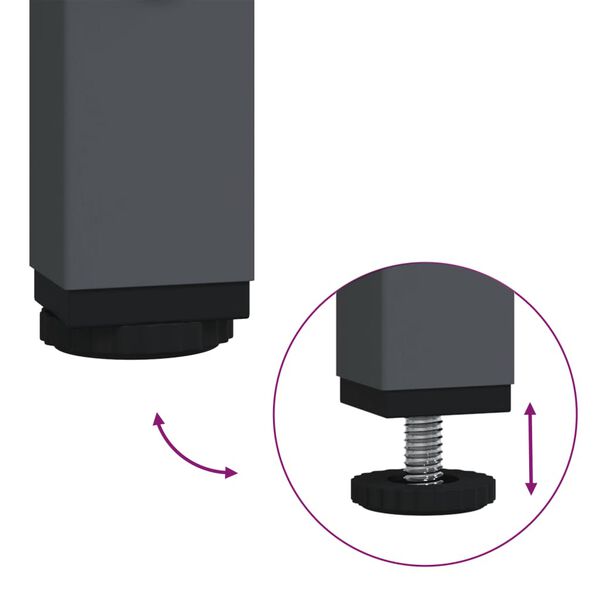 vidaXL Ντουλάπι Ανθρακί 68x39x58,5 εκ. από Χάλυβα Ψυχρής Έλασης