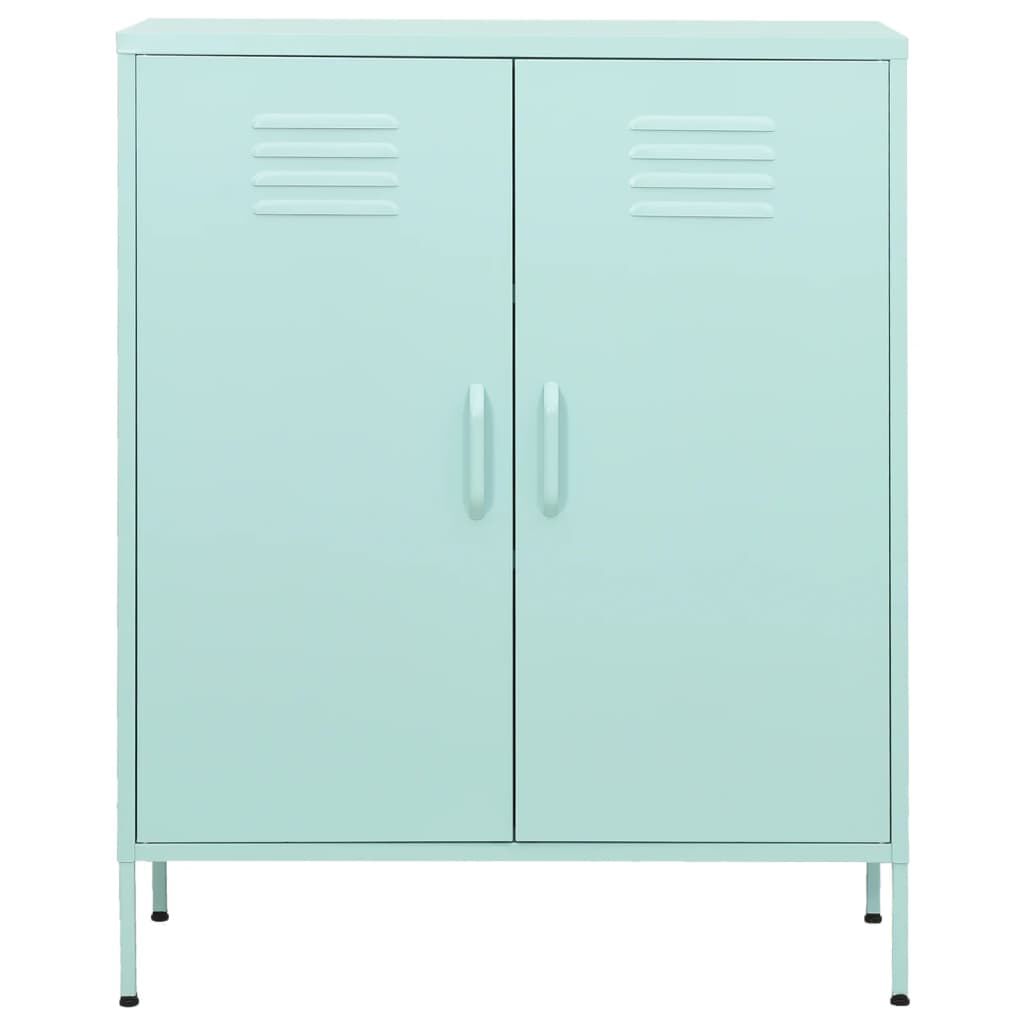 vidaXL Ντουλάπι Αποθήκευσης Χρώμα Μέντα 80 x 35 x 101,5 εκ. Ατσάλινο