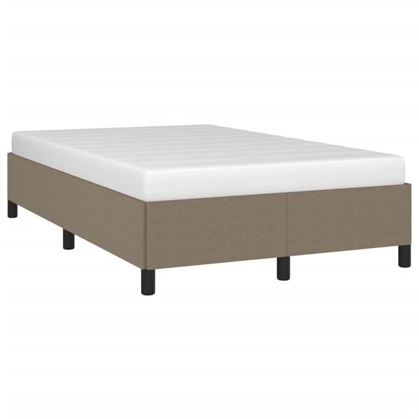 vidaXL Σκελετός Κρεβατιού Χωρίς Στρώμα Taupe 120x200 εκ. Υφασμάτινο