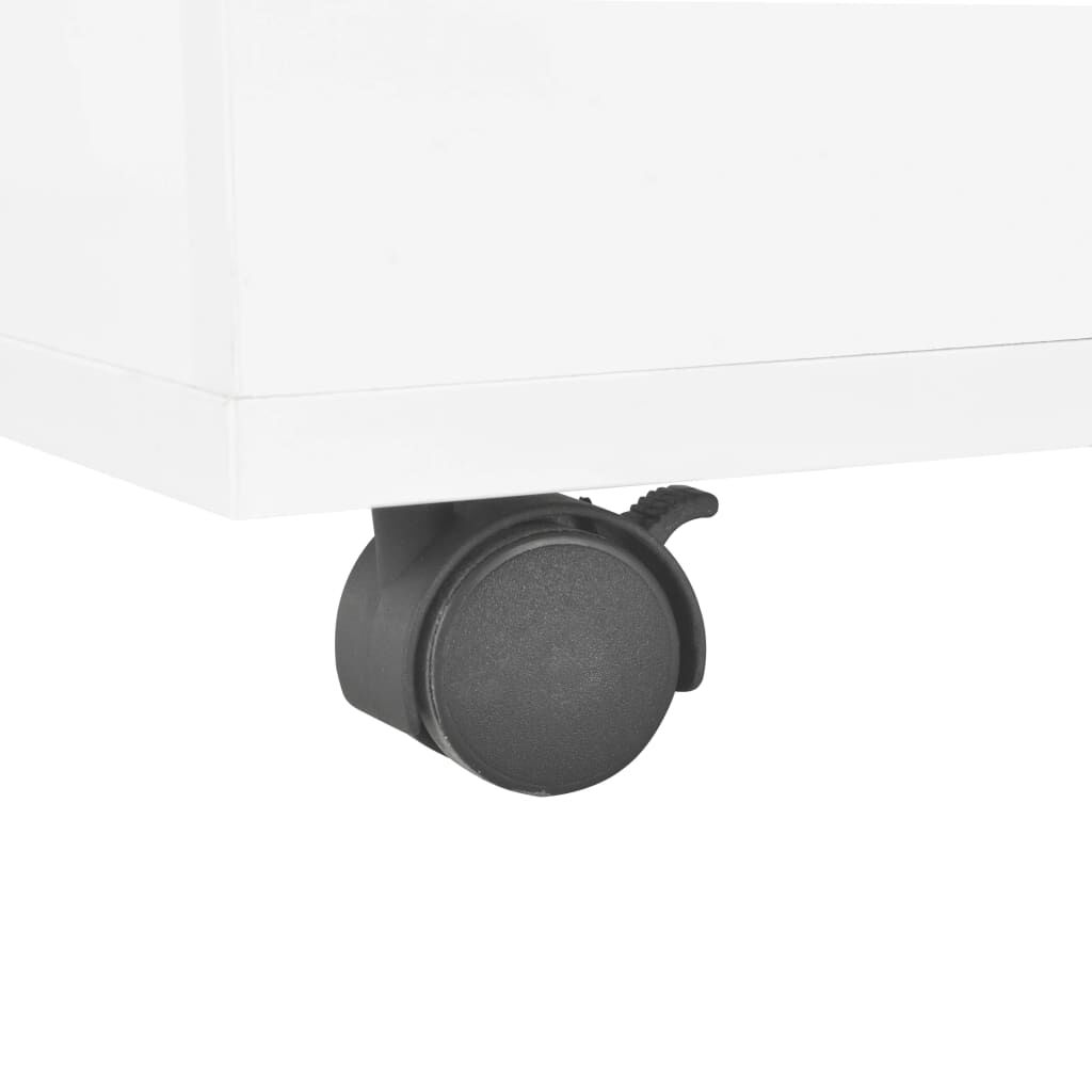 vidaXL Τραπεζάκι Σαλονιού Γυαλιστερό Λευκό 60x60x35 εκ. Μοριοσανίδα